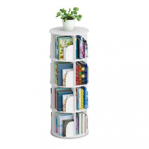 4 Tier 360° Rotating Stackable Shelves Bookshelf Organizer - Toytexx 4 Tier 360° Rotating Stackable Shelves Bookshelf Organizer - Toytexx
